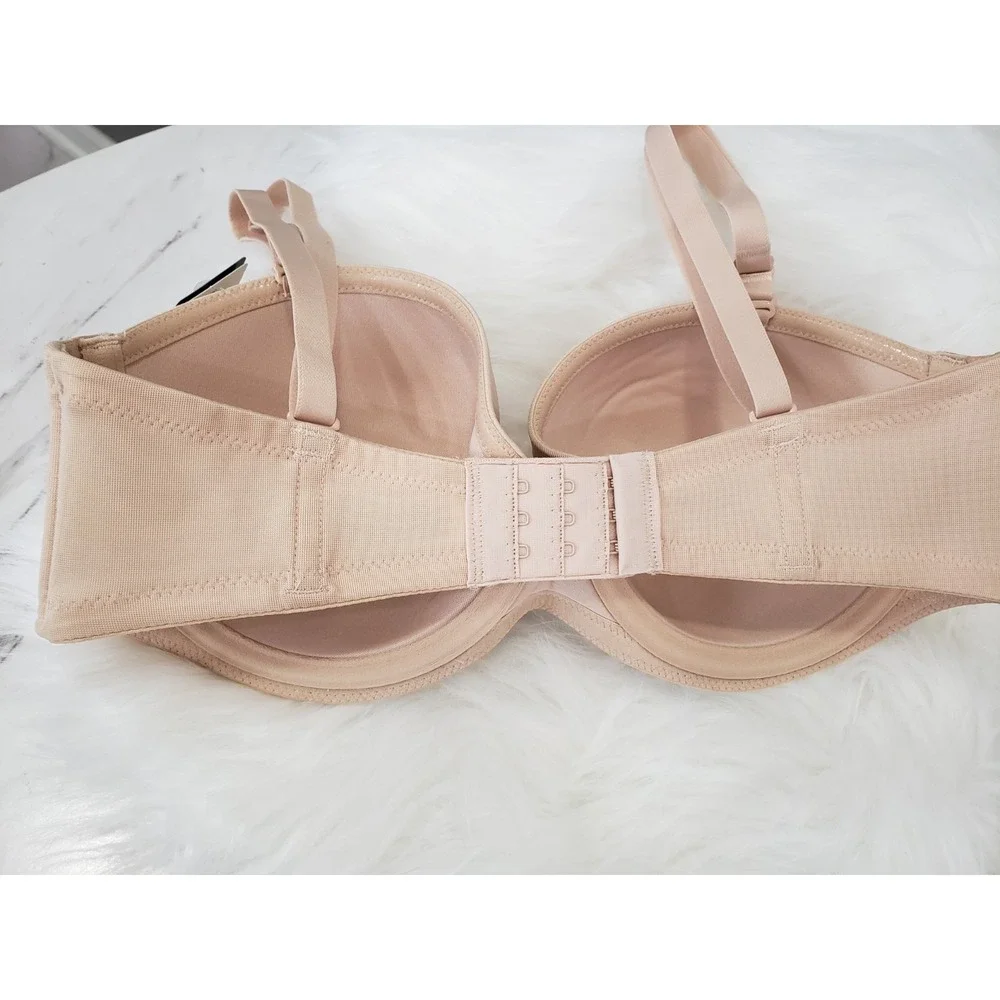 NEW Wacoal Women's Red Carpet Strapless Convertible 854119 Bra Size 34D beige